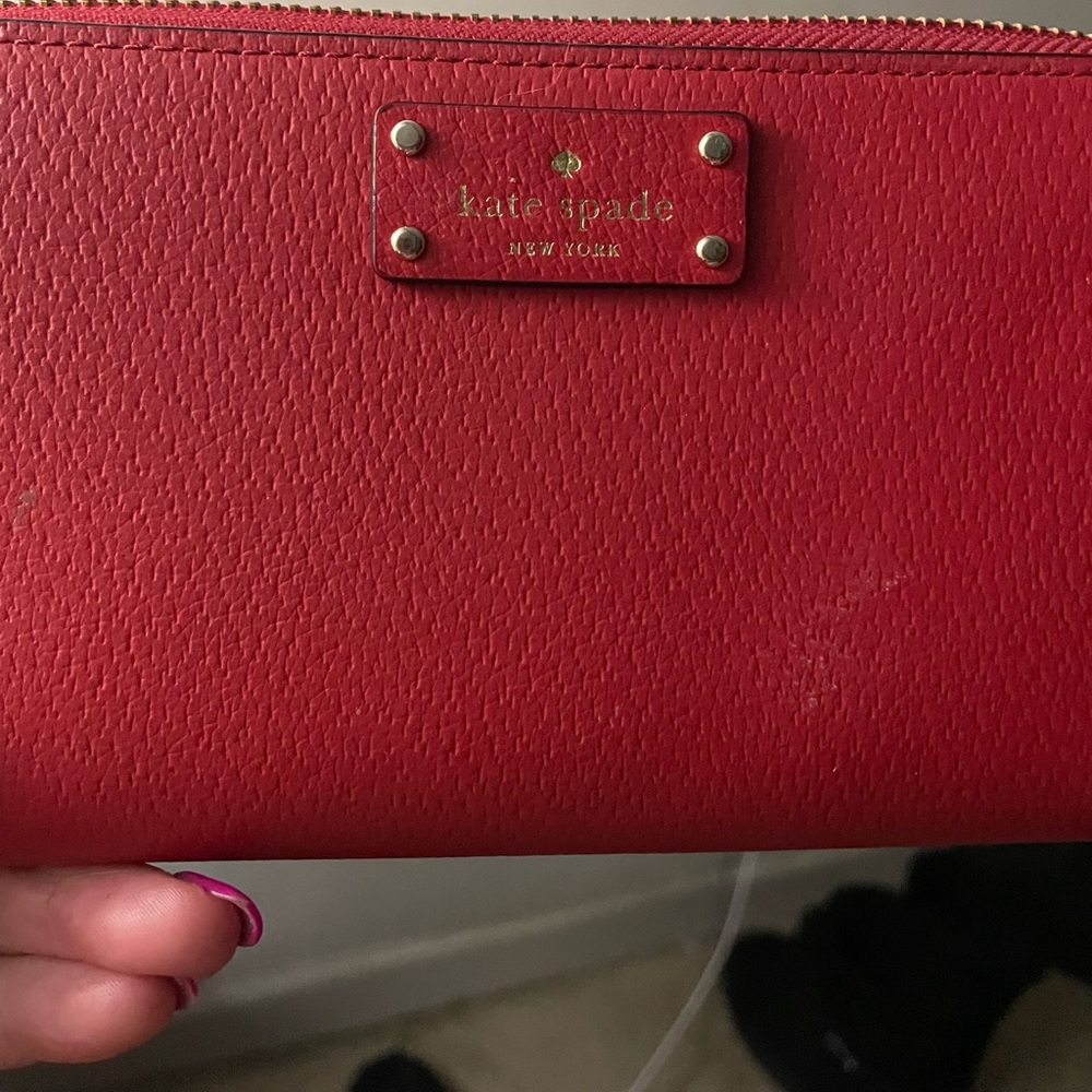 Kate Spade Large Continental Wallet in Red